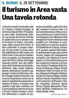 Gazzetta di Parma 08/09/2017
